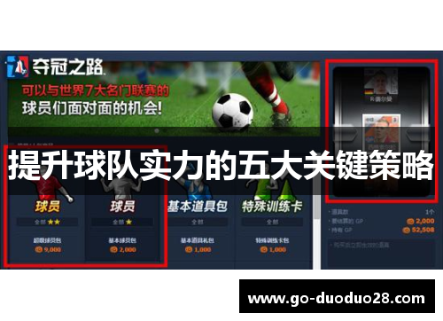 提升球队实力的五大关键策略