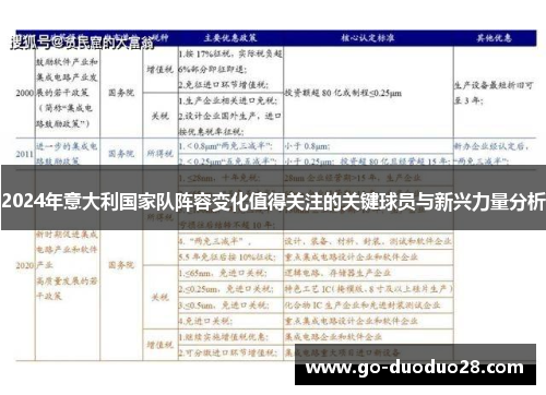 2024年意大利国家队阵容变化值得关注的关键球员与新兴力量分析