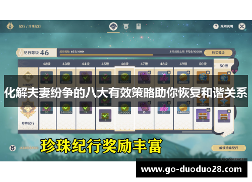 化解夫妻纷争的八大有效策略助你恢复和谐关系